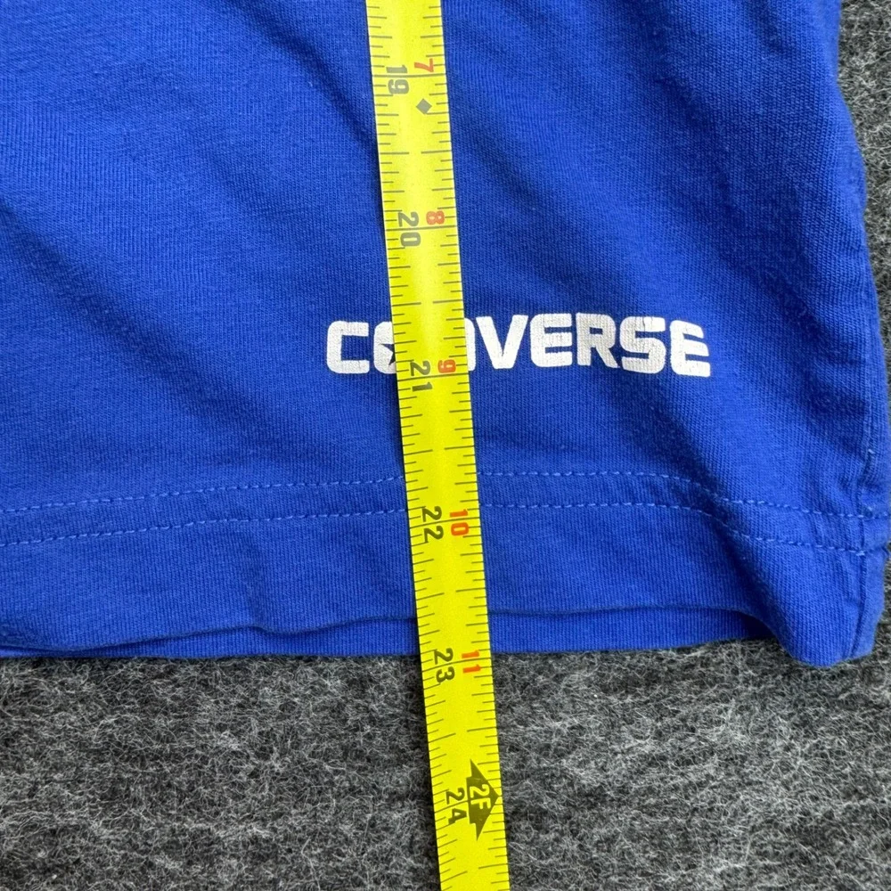 Converse‎ Graphic T-Shirt Kids Large L Blue Chuck Taylor Sneaker (Read)